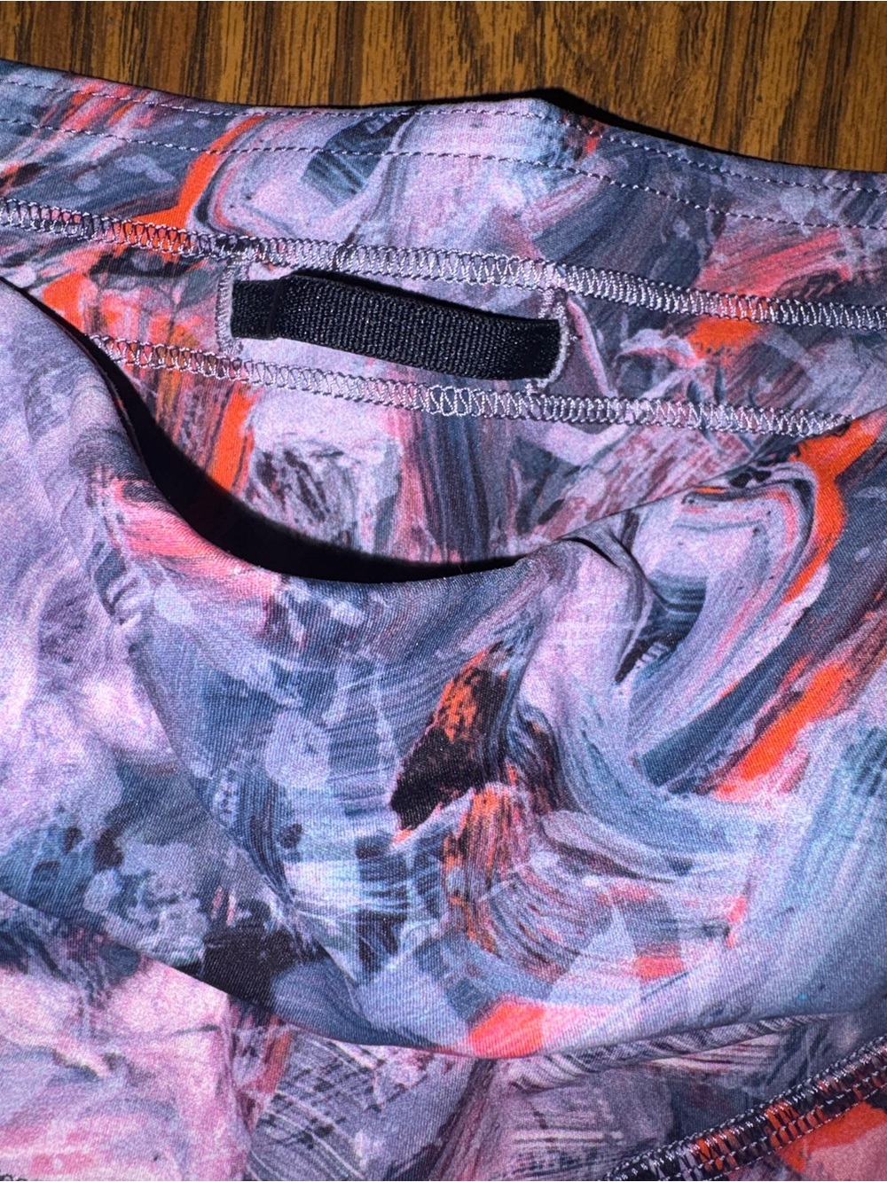 Lululemon Base Pace High Rise Crop 23” Atmospheric Purple Multi Size 4 - Picture 4 of 6